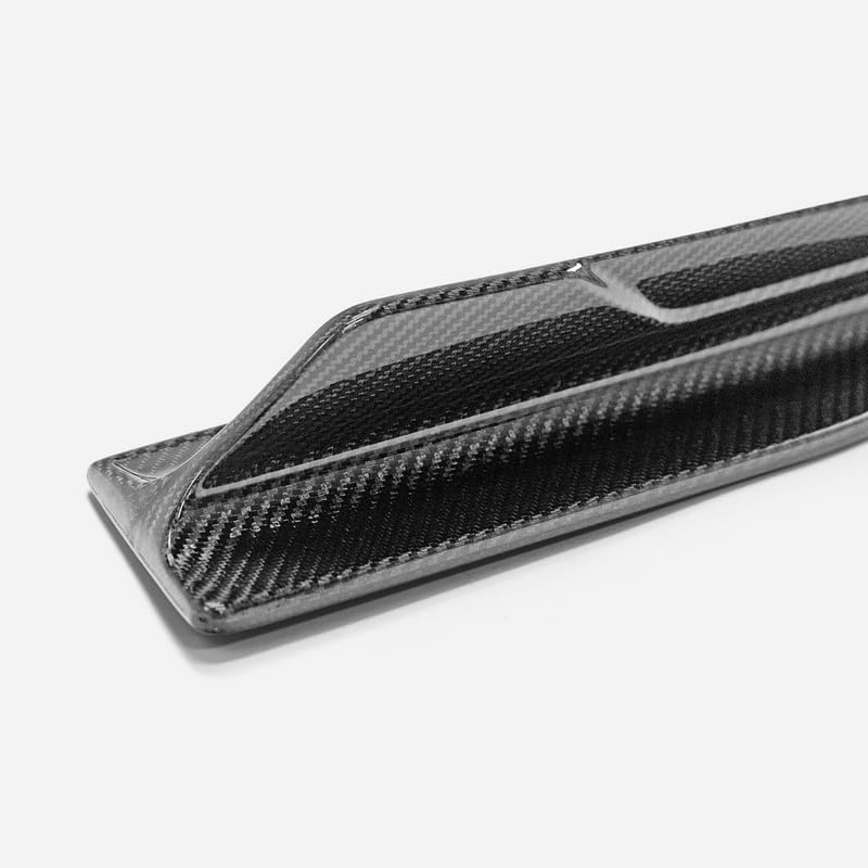 for Genesis G70 Facelift 2022+ Carbon Fiber Rear Bumper Spat 2Pcs