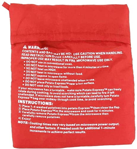 Sac de pommes de terre pour four à micro-ondes, sac de cuisson pour pommes de terre, pochette de cuisson pour pommes de terre, sac pratique pour