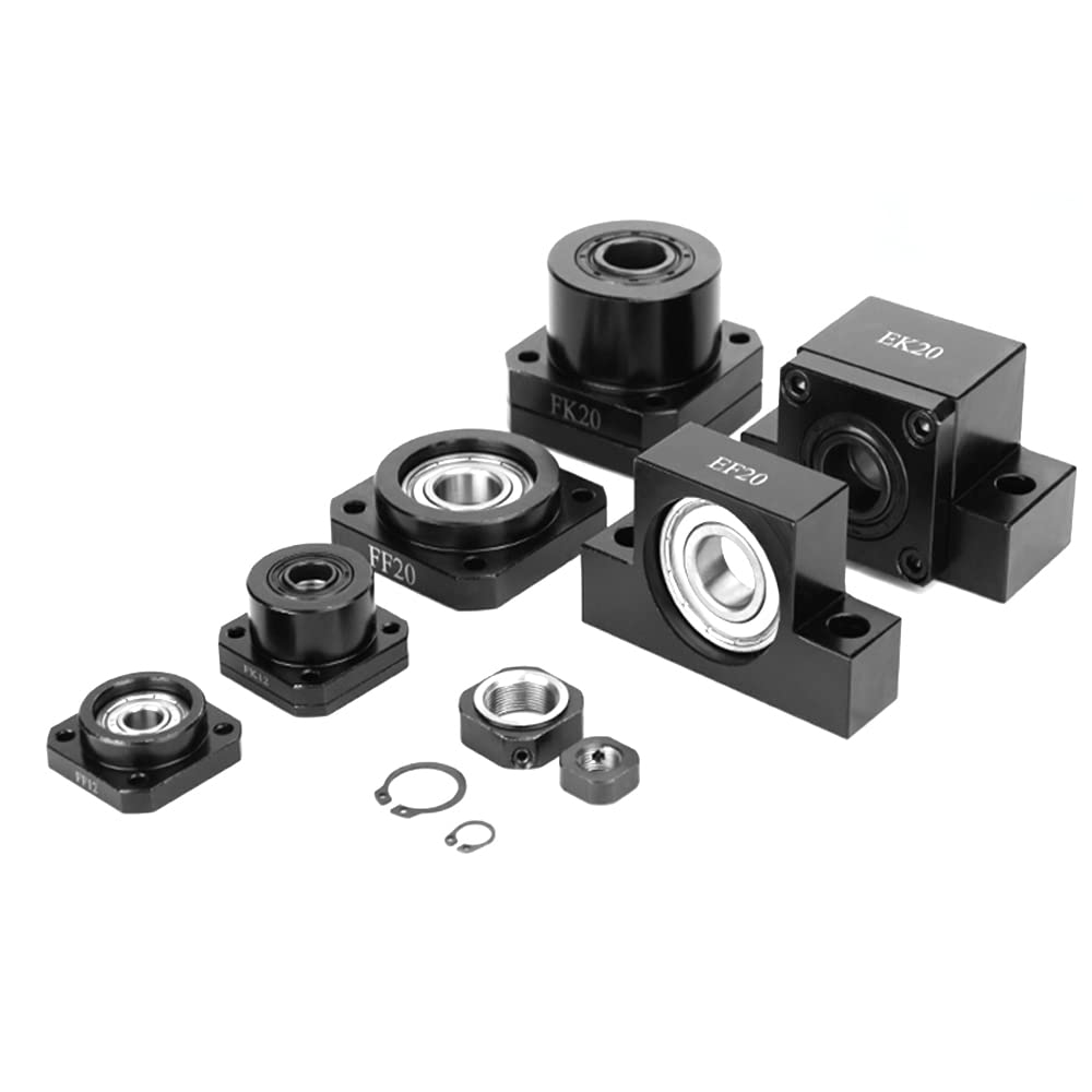 Support d'extrémité de vis à billes 1 pcs,Angular Contact C5,FK10 FF10