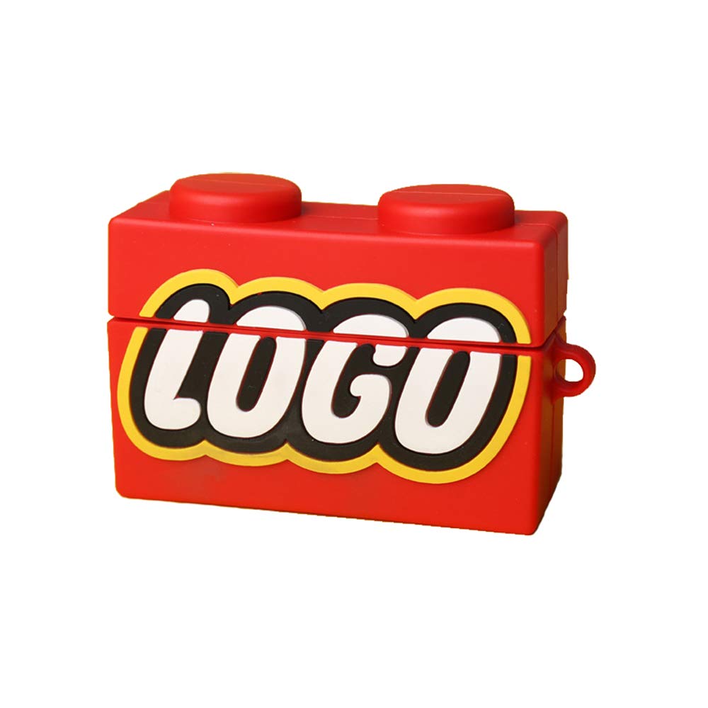 WinCheer Silicone Case Compatible with Airpods Pro Air pods 3, Creative Cute Cartoon 3D Unique Protective Cover, Character Skin Fun Funny Cases with Keychain for Kids Boys Girls Women Men (Logo)