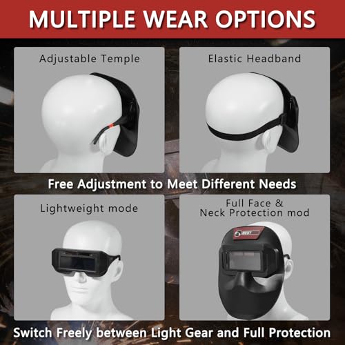 Kit de soldadura con casco y guantes BESTMIG miniatura 4