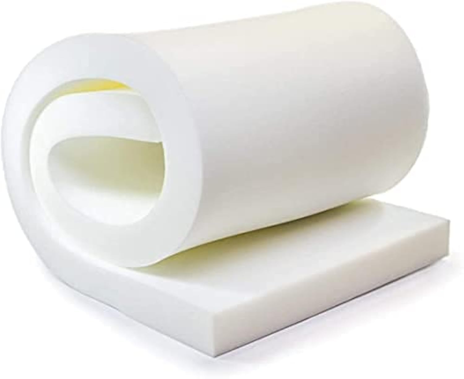 AK Trading CO. Professional 3" Thick, 18" Wide X 72" Long Regular Density Upholstery Foam, White