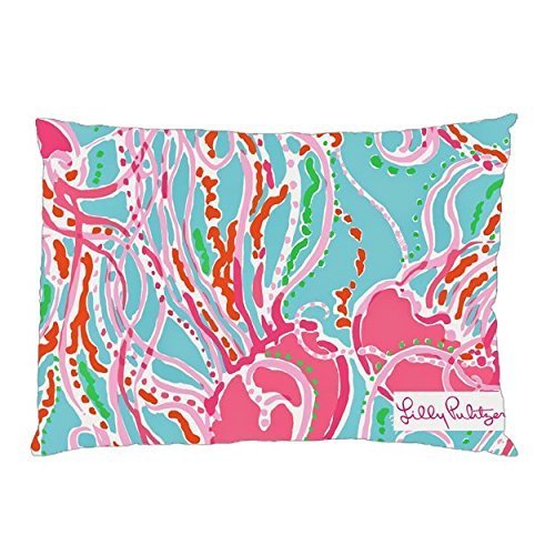 heigudan Lilly Pulitzer Pillowcase in Size 18 X 26 Inch and 2 Side