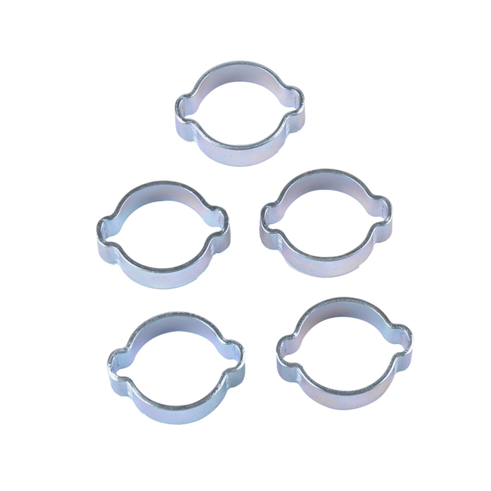 Collier de Serrage à Double Oreille 160 Pièces en Acier au Carbone
