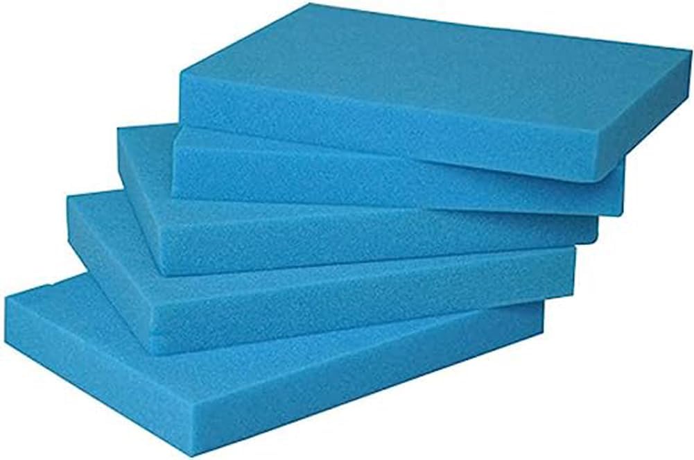Blue High Density Foam 1"/2"/3"/4" Thick Upholstery Foam Padding Sheet,Sofa Couch Chair Seating Cushion Pad Replacement,DIY Craft Foam/Driving Seat Pad (3" Thick - 79"x16")