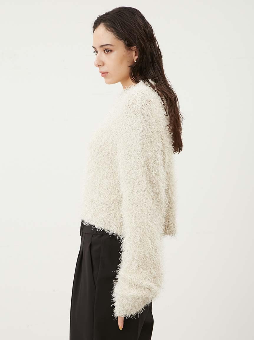 お買い得！！★Mila Owen(ミラオーウェン)のストアを表示★[ミラオーウェン] クルーネックシャギーニットトップス 09WNT244183 レディース