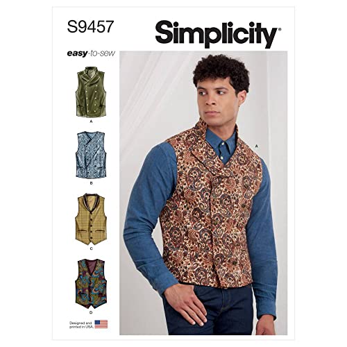 Simplicity Mens Vests-34-36-38-40-42