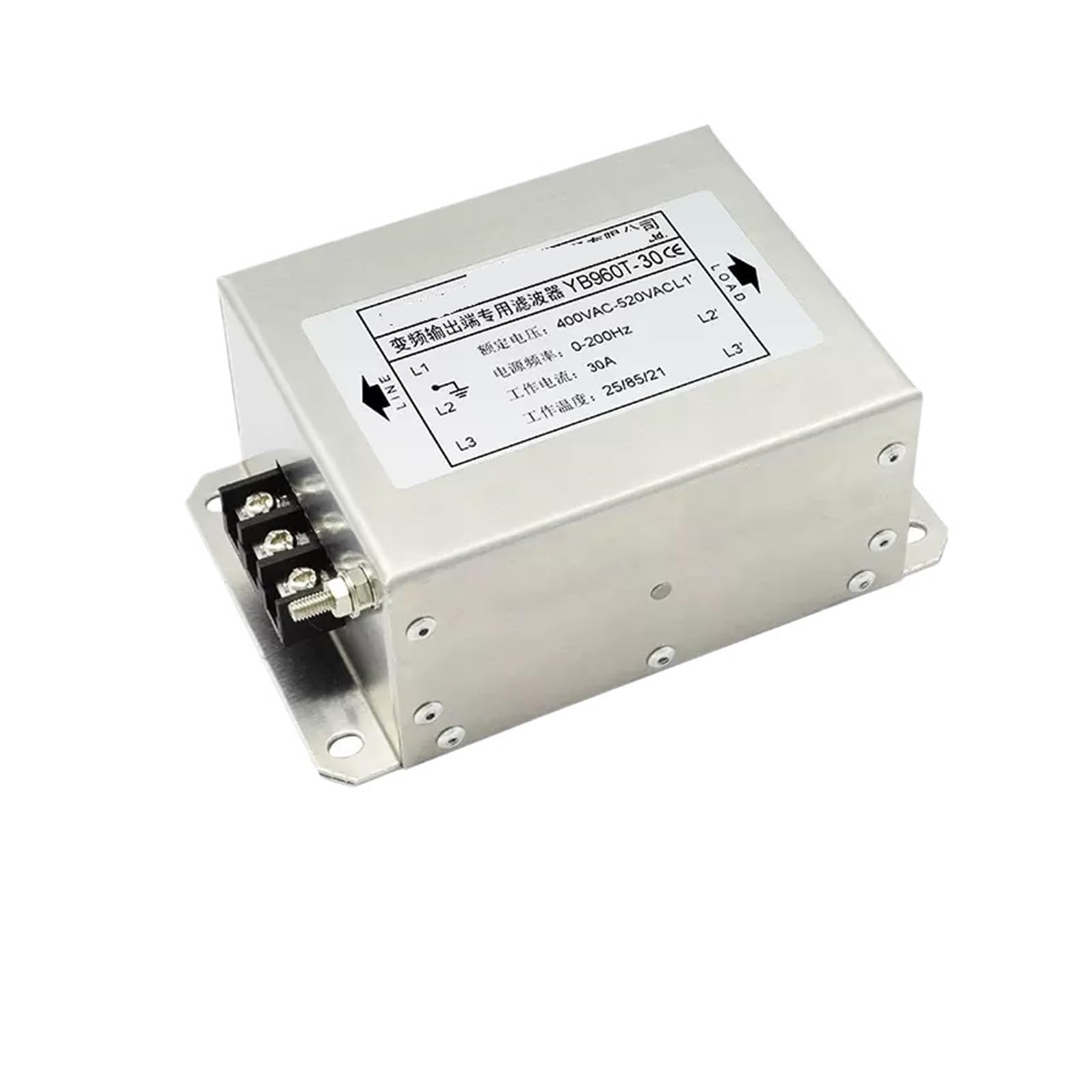 Coszwqdp One Color Yb960t Inverter Power Filter 380V Anti-Interference Input And Output Three-Phase(Yb960t-30A 11/15Kw)