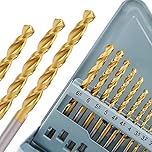 Metric M42 8% Cobalt Drill Bits Set for Stainless Steel and Hard Metal - 13Pcs Industrial Grade Titanium Coated High Cobalt Drill Bit Set
