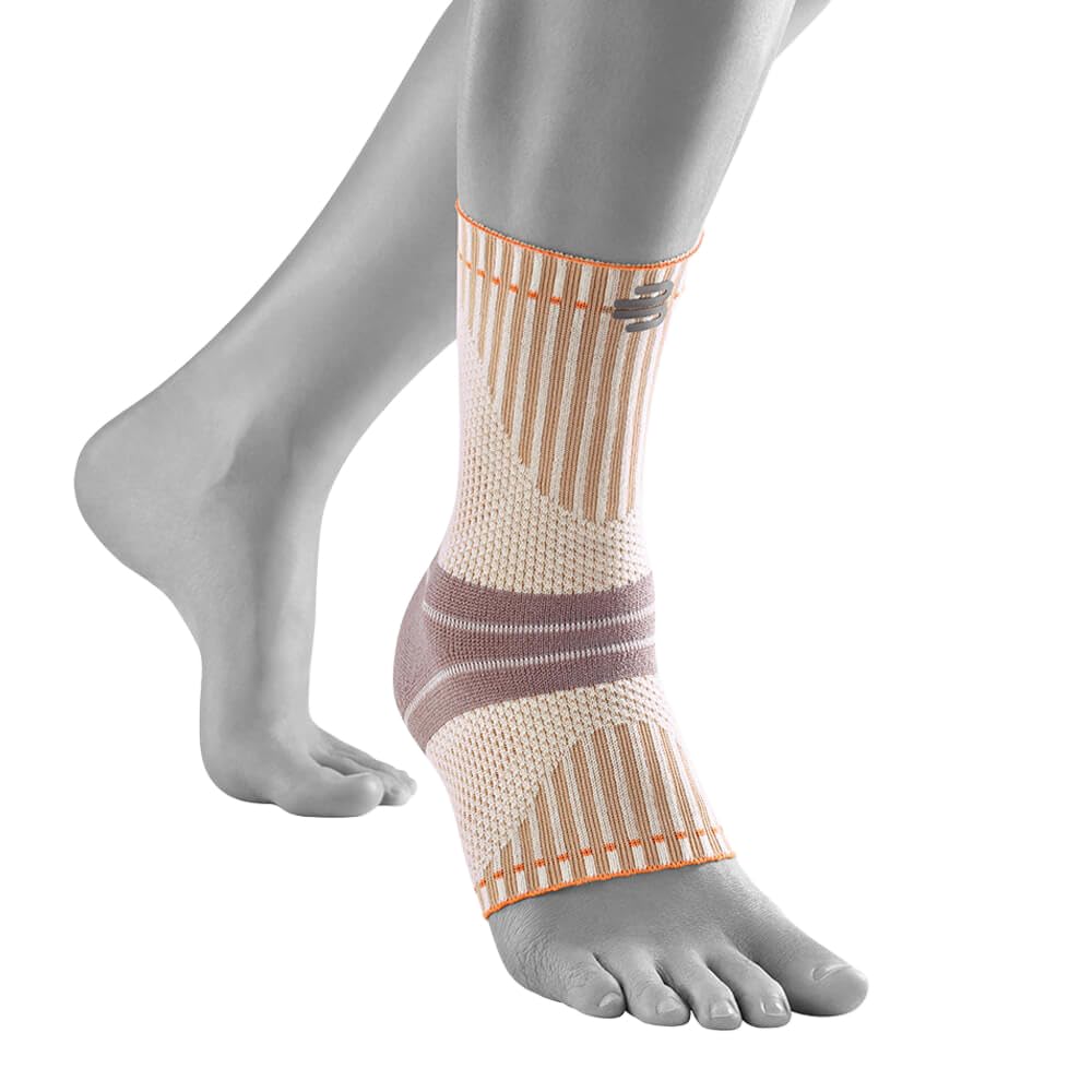 BAUERFEIND Fascia per caviglia da escursionismo "Outdoor Ankle Support", 1 cavigliera unisex, indossabile a destra e a sinistra, in lana merino, S