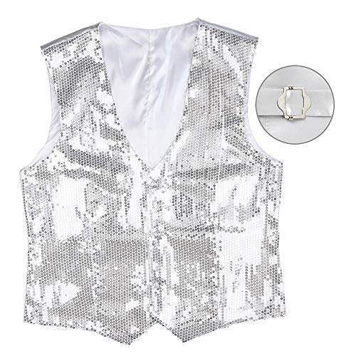 Widmann 9322G ? Sequins Vest for Men, Silber, L - Image 3
