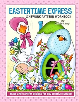 Paperback Eastertime Express: Linework Pattern Workbook Book