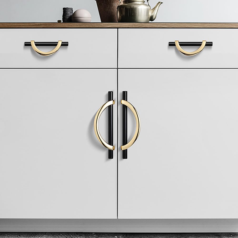 TopHomer 12 maniglie per mobili e cassetti, foro da 96 mm, in lega di zinco, semicircolari, per cassetti, per casa, cucina, porta, cassetto decorativo