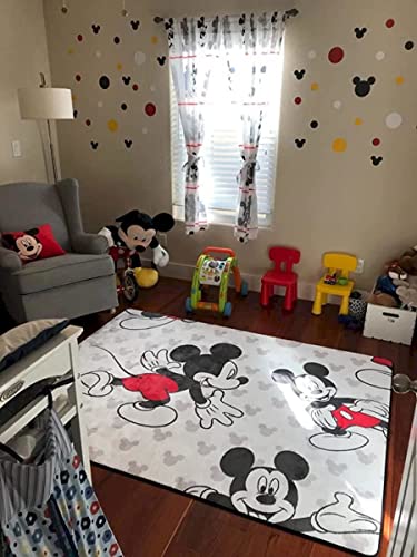 Black/Red/White/Yellow Vinyl Wall Stickers - 2 & 4 Inch Circles (60 Decals) #TOP3