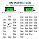 Runleader Digitaler LCD wasserdichter induktiver Drehzahlmesser mit Hintergrundbeleuchtung Betriebsstundenzähler Thermometer für alle Benzinmotoren ATV
