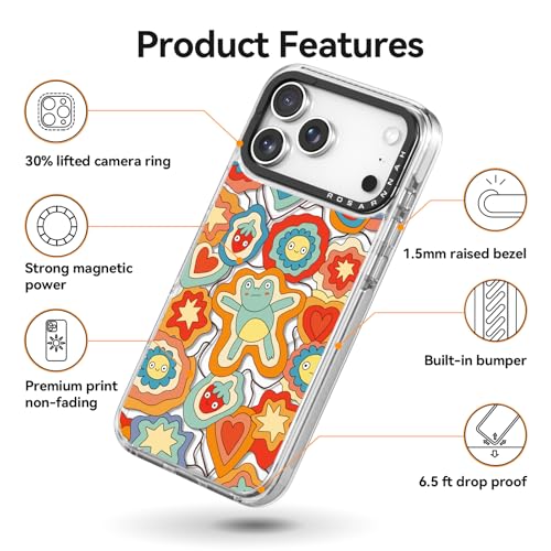 Coque antichoc antichute 2m pour iPhone 17 Pro Max transparente et magnétique MagSafe