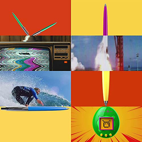 Parker Jotter Originals Caneta esferográfica, acabamento vermelho clássico, ponta média, tinta azul,