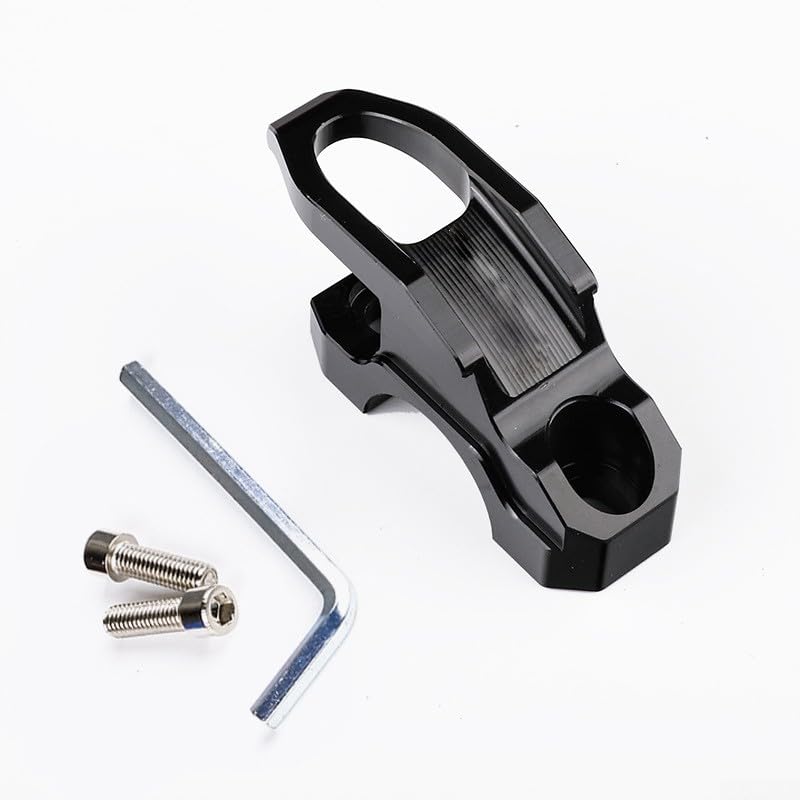 Motorrad-Lenkerhaken aus Aluminiumlegierung für Helmaufbewahrung, mühelose Installation und erhöhte Sicherheit für Fahrer (schwarz)