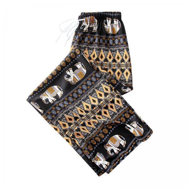 Pantalon large taille haute lot de 3 anti-ventre gonflé confortable