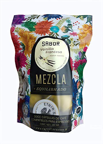 Amazon.com: Etnia 52 – Gourmet con sabor a vainilla francesa, 100% café  molido mexicano, 12 cápsulas de espresso de una sola servida, compatible  con Nespresso, certificado Kosher, fabricado en México, incluye enlace