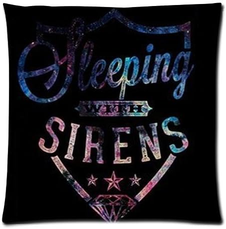Soft-home sleeping with sirens Kellin Quinn Post-hardcore Band Hybrid Pillowcase Cushion Covers Diy Custom Case 2 Sides Size 18"x18" D45-20