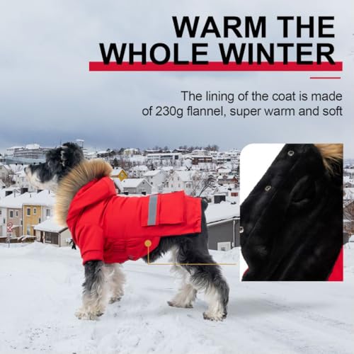 Pina DG-MF-DERD-S Dog Coats For Small Dogs, Waterproof Dog Jacket, Dog Winter Coat Jacket, Warm Dog Cold Weather Coats thumb #1