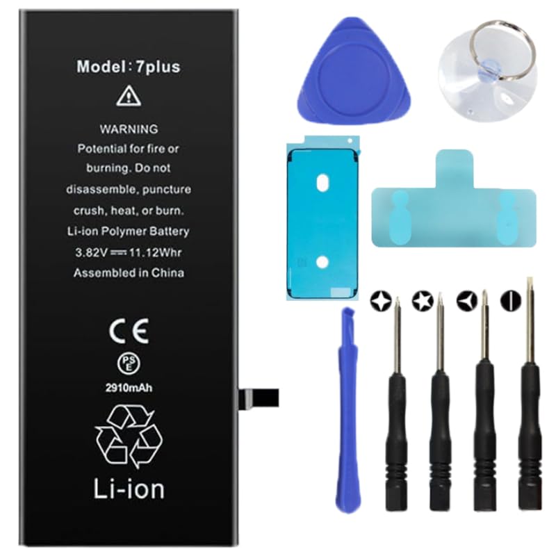 Batterie iPhone 7 Plus en kit complet pour réparer un smartphone qui se décharge vite