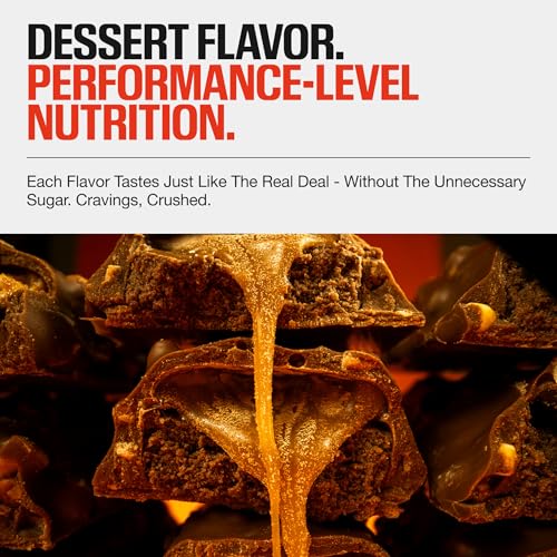 RAW Nutrition Protein Bars, Peanut Butter Fudge 21g Whey Protein, Low Sugar, Better-for-You Candy Bars, Gluten Free Chocolate Protein Snack for Muscle Recovery & Gym Fuel, 12 Count - Image 6