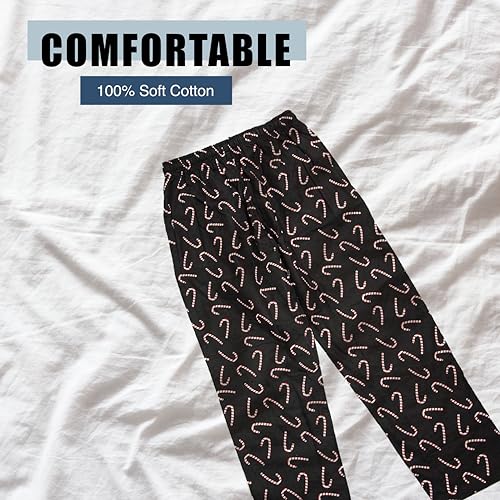 Norty Men's Pajama Pants - 100% Cotton Printed Flannel PJs3