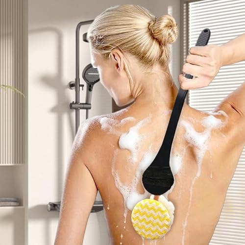 Afeitadora de espalda con mango ergonómico y cabezal flexible para baño y spa 6