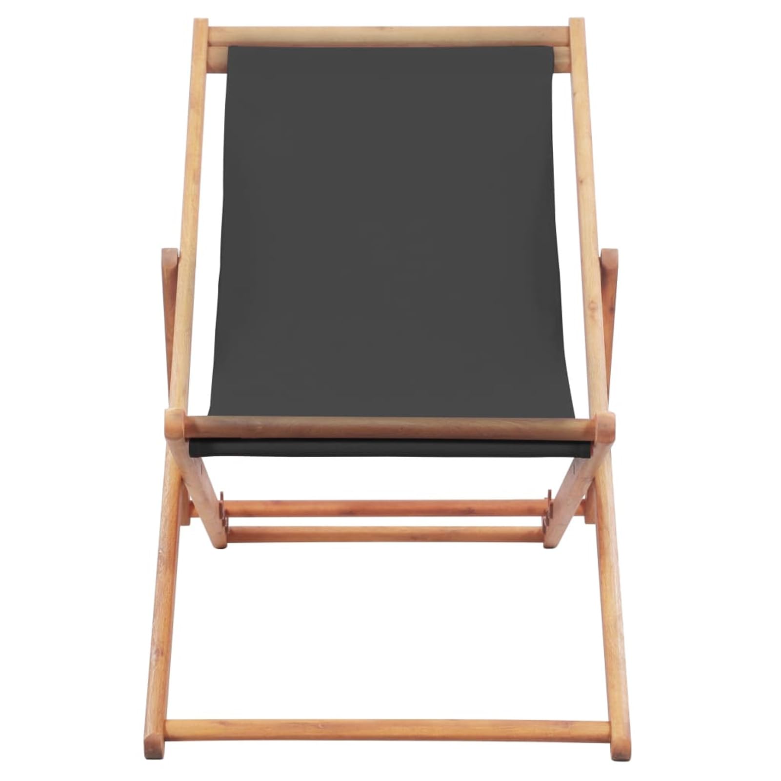 Klappbarer Strandstuhl Stoff und Holzrahmen Strandstuhl Klappbar Strandstuhl Klappbar Leicht Bis Campingstuhl Faltbar Strandliege Mit RüCkenlehne Grau