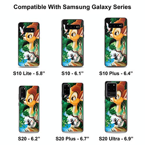 Phone Case Bambi Compatible With Iphone 11 12 13 14 Pro Max 13 Mini Xr Se 2022 X Xs 6 7 8 Plus 4G Samsung S21 S22 Ultra Plus A12 A51 A71 5G Transparent #TOP4