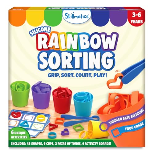 Skillmatics Silicone Rainbow Sorting Game...