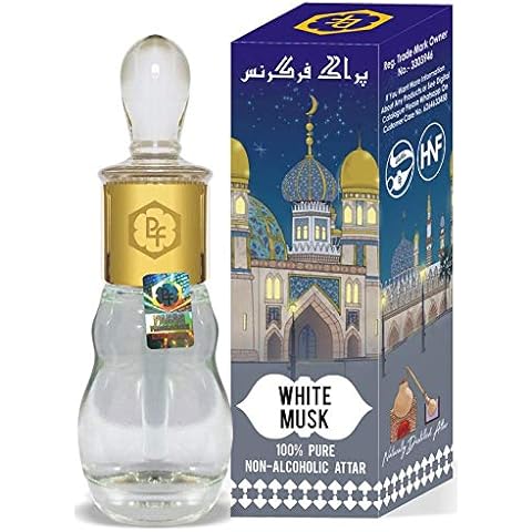 Parag Fragrances White Musk 25ml Attar / Itra / Natural Fragrance Oil / Perfume Oil (Arabian Series) 0% Alcohol, Long Lasting & Naturally Distilled Attars Cover
