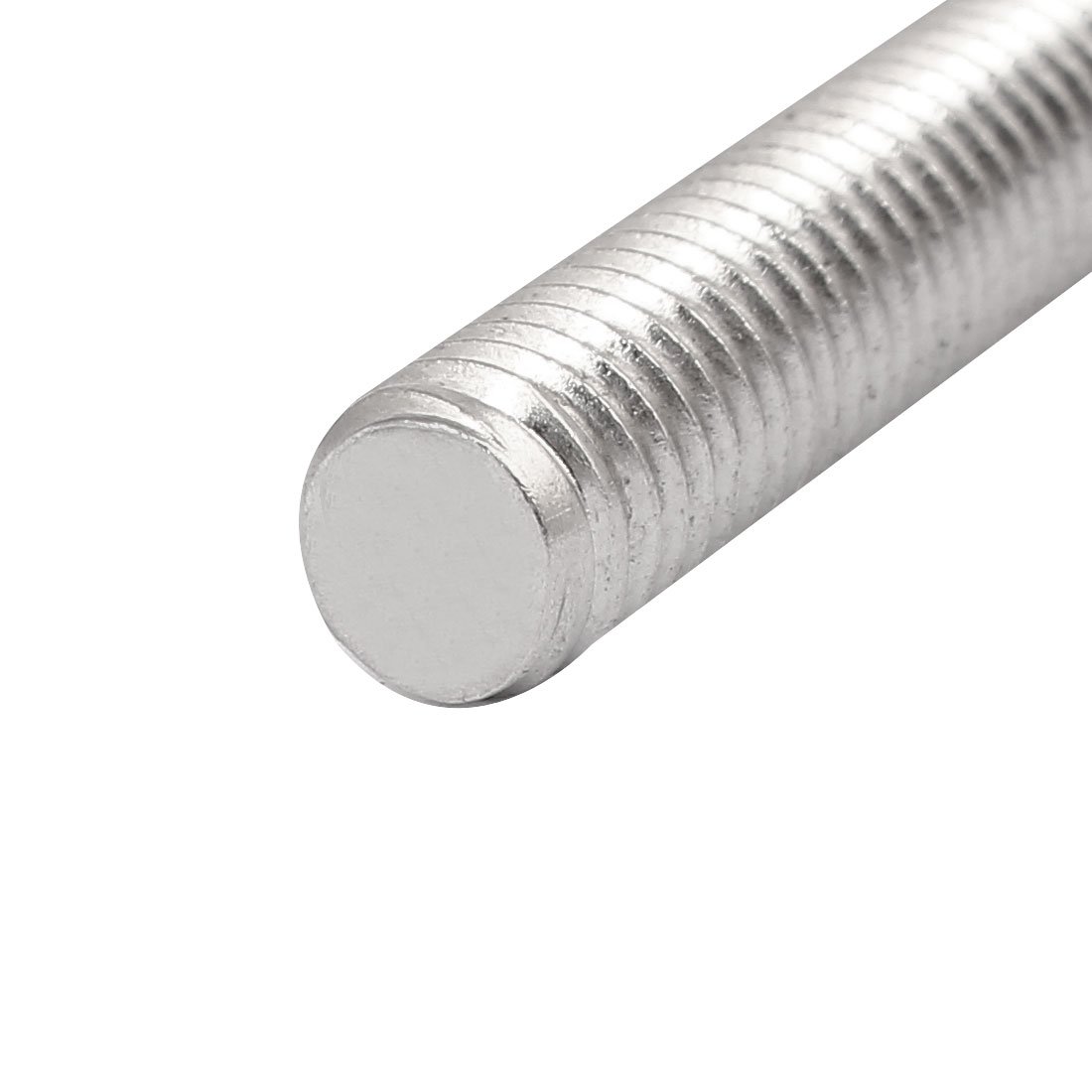 sourcing map 10stk M10 x 100mm 304 Edelstahl volle Gewindestange 