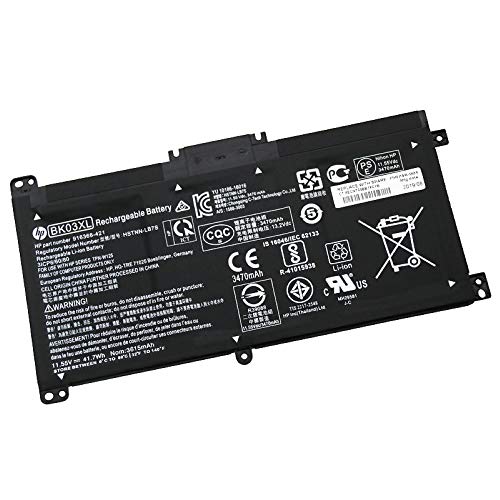 HP BK03XL Battery replaceable for HP Pavilion X360 14-BA000 14M-BA000:14m-ba011dx 14m-ba013dx 14m-ba015dx 14m-ba114dx 14-ba253cl 14-ba125cl 14-ba175nr 916366-421 541 916811-855 HSTNN-LB7S UB7G