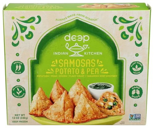 Deep Indian Kitchen Samosas With Chutney, 12 OZ