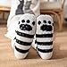 Imagen de ZAKASA Calcetines Antideslizantes Zapatillas Mujer: Invierno Abrigados Pantuflas Calcetines para Casa Calcetín Mujer Grueso Térmicos Divertidos Regalos para Navidad EU 35-41 Gato Siames-1 Par