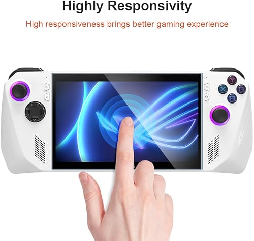 Miniatura 4 de Qwiizlab Paquete de 2 protectores de pantalla para ASUS ROG Ally XROG Ally Handheld de 7 pulgadas 2023, vidrio templado, dureza 9H, resistente a los