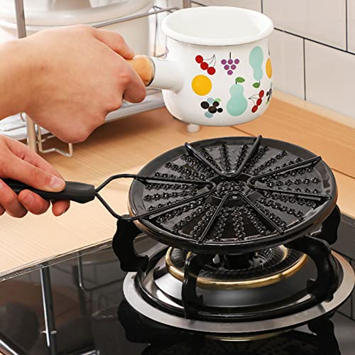 Gas Stove Diffuser, Cast Iron Simmer Plate Thermal Storage Avoid Burning and Boiling Caused by Concentrated Overheating Diffuser for Gas