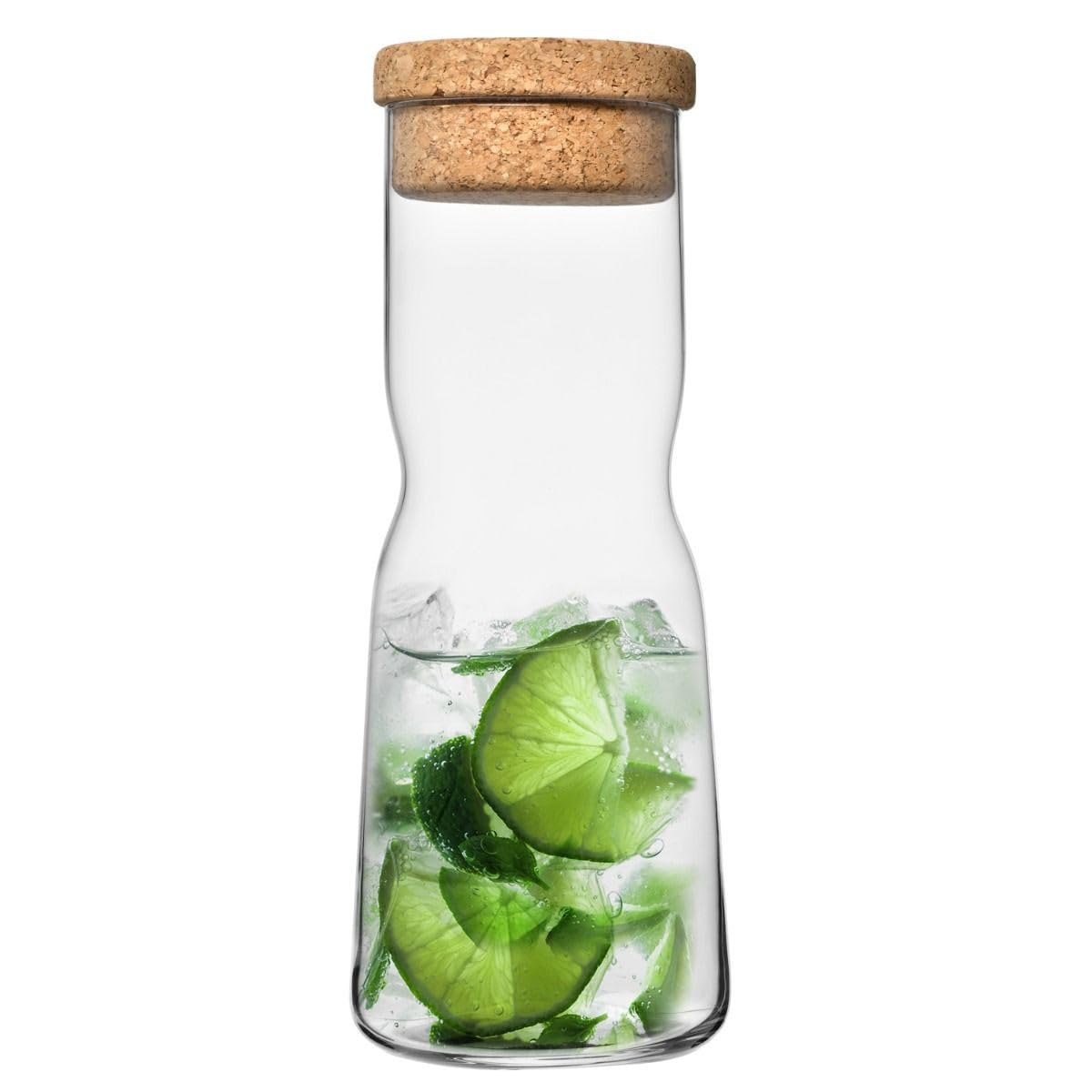 Krosno Water Carafe with Cork Stopper, 33.8 oz, Splendour Collection