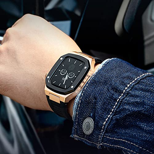Kit modification acier Apple Watch 44mm protection intégrale agate