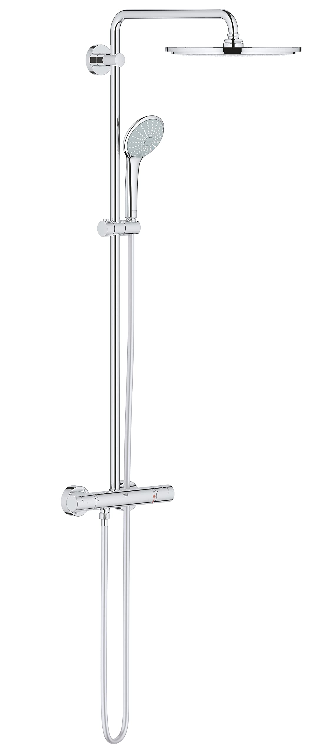 GROHE Shower And Bathroom Fixtures, Shower System With Thermostat- Euphoria System 310 Collection, 26384000