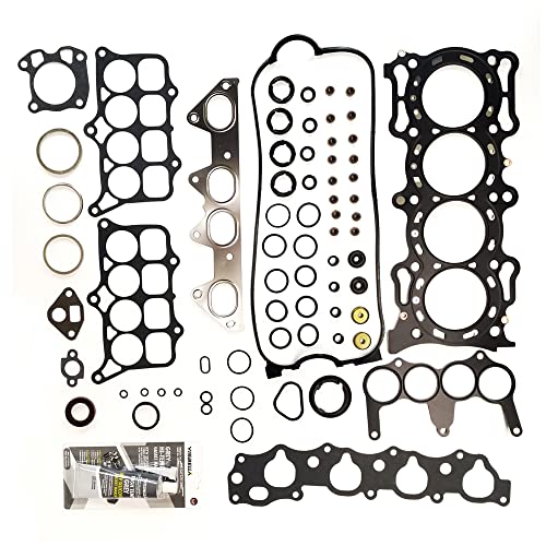 Image of Partsflow Head Gasket Set Compatible With HONDA ACCORD DX LX SE 2.2L 1994-1997, ODYSSEY 2.2L 1995-1997, ISUZU OASIS 2.2L 1996-1997 OE#HS9958PT
