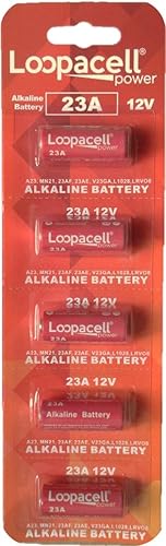 Miniatura 1 de LOOPACELL Batería alcalina A23 23A 12V (paquete de 5)