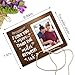 Love Picture Frame, Gifts for Girlfriend Boyfriend, Couples Picture Frame for Him or Her, Long Distance Relationships Gifts, I Love You More Than The Miles Between Us,Valentine's Day photo frame