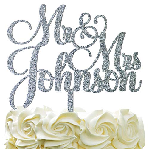 Personalized Wedding Cake Topper Wedding Cake Decoration Customized Mr Mrs Last Name To