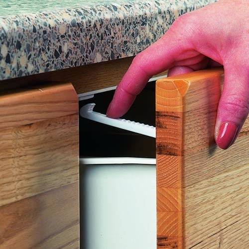 Clippasafe Model 71 Cupboard & Drawer Locks (12 Pack) - Mail Order Box, White/Dark Grey Heather, Única - Image 4