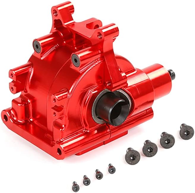 CNC Metal Gearbox Rear Kit Red for 1/5 Losi 5ive-T RV LT Km RC CAR Parts