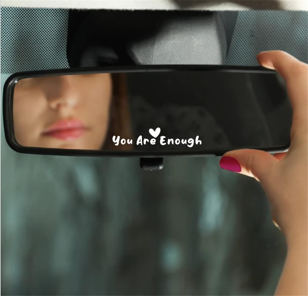 2pcs You are Enough Love Rear View Mirror Side Mirror
